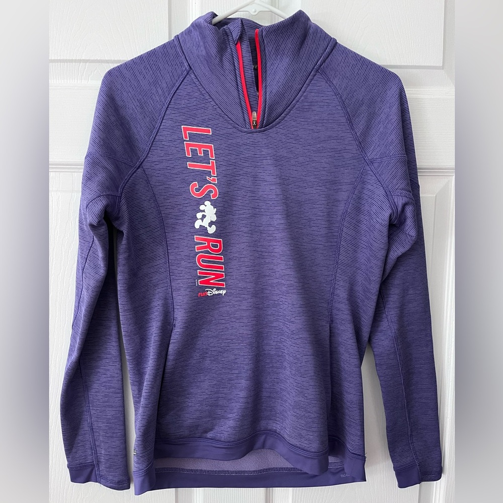 Disney Women’s Purple 'Let's Run' Top